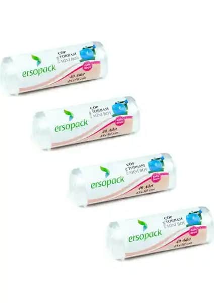 Ersopack Evsel Çöp Torbası 40x50 cm küçük boy ve çevre dostu özellikleriyle