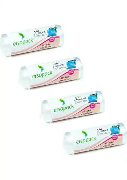 Ersopack Evsel Çöp Torbası 40x50 cm küçük boy ve çevre dostu özellikleriyle