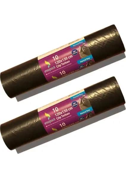 Ersopack Hantal Boy Çöp Poşeti 120x150 cm Güvenilir ve Çevre Dostu Temizlik Çözümü