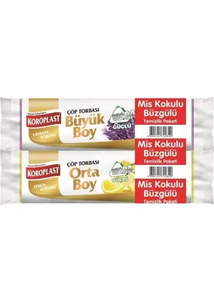 Koroplast Büzgülü Orta Boy Limonlu ve Büyük Boy Lavanta Çöp Torbası Ürün Tanıtımı ve Özellikleri