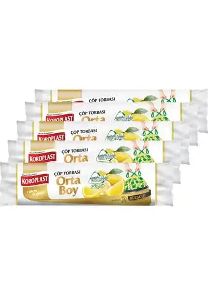 Koroplast Ekstra Güçlü Orta Boy Limon Kokulu Büzgülü Çöp Torbası Özellikleri ve Kullanım Avantajları