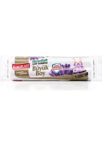 Koroplast Lavanta Kokulu Büyük Boy Büzgülü Çöp Poşeti ile Temizlikte Yeni Dönem