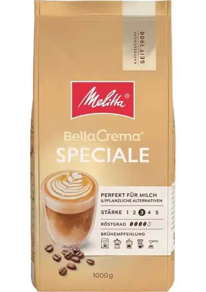 Melitta BellaCrema Speciale Çekirdek Kahve: Yüksek Kalite ve Dengeli Aromayla Kahve Keyfi