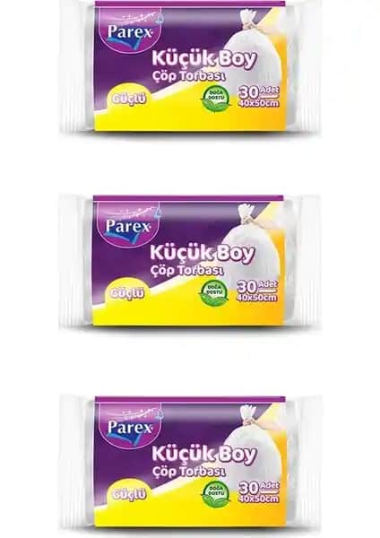 Parex Ekonomik Mini Boy Çöp Torbası 40'lı Paket Temizlik ve Çevre Dostu Çözüm