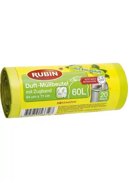Rubin 60 lt Çöp Torbası: Çevre Dostu, Pratik ve Hijyenik Temizlik Çözümü
