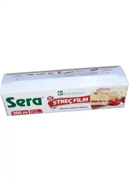 Sera Streç Film 30x300 8 Mikron Dayanıklı ve Güvenilir Gıda Ambalaj Malzemesi