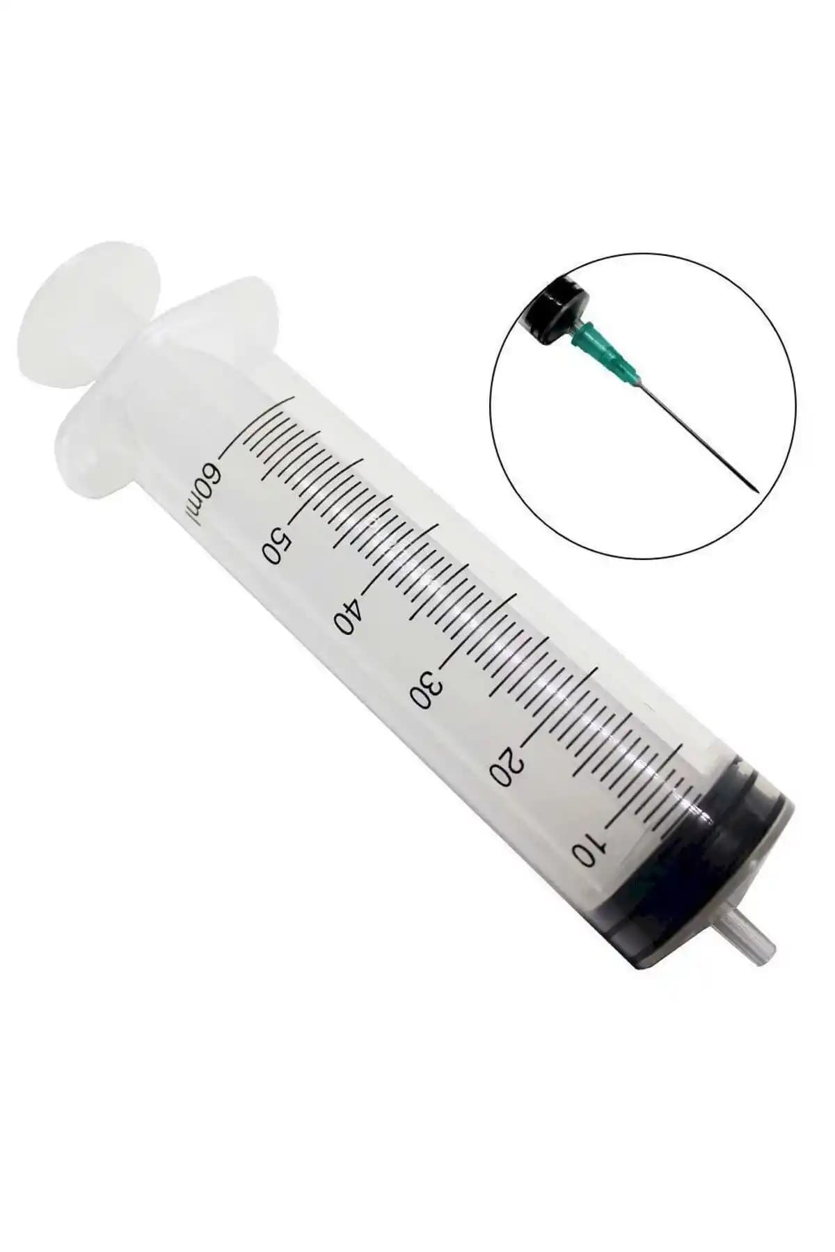 Genel Markalar Beslenme Enjektörü: Steril, Çam Uçlu, 3 Parçalı, 50 ml, 60 Adet