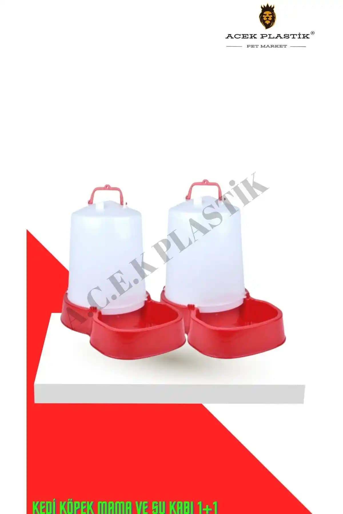 A.C.E.K PLASTİK Otomatik Mama ve Su Kabı: Dayanıklı ve Kullanışlı Evcil Hayvan Kabı Çiftliği