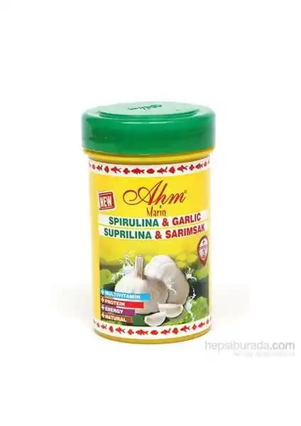 AHM Spirulina Garlic Sarımsaklı Balık Yemi: Sağlıklı ve Renkli Balıklar İçin Doğal Beslenme Seçeneği