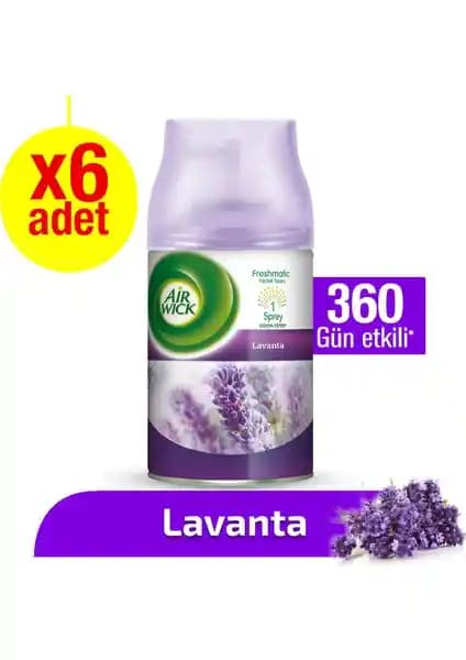 Air Wick Freshmatic Lavanta Yedek 6'lı: Doğal ve Ferahlatıcı Koku Deneyimi