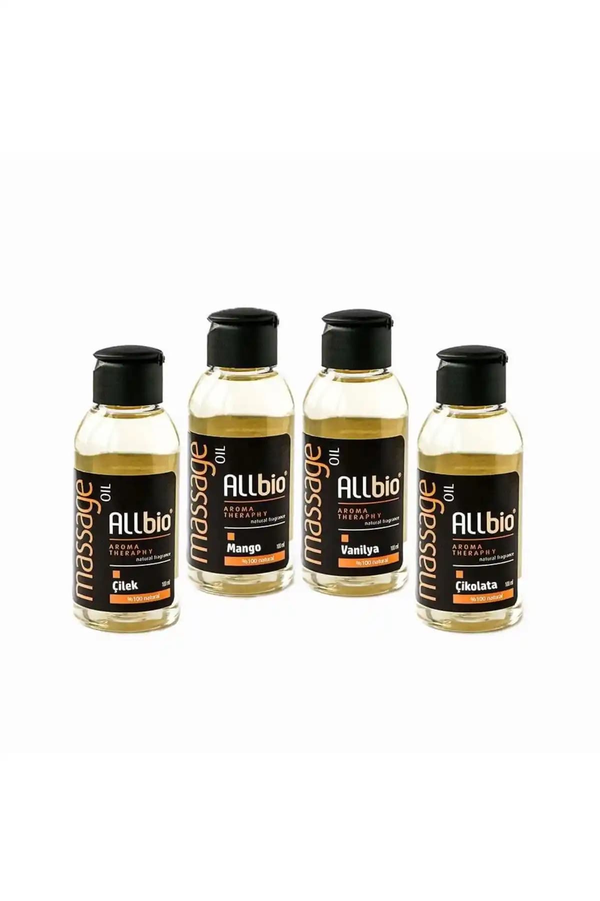 ALLBİO 4’lü Masaj Yağı Seti Doğal ve Aromatik İçeriklerle Rahatlatıcı Deneyim