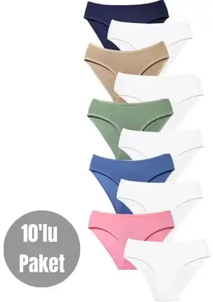 Alya Underwear Kız Çocuk Renkli ve Pamuklu Slip Külotlar Günlük Konfor ve Sağlık İçin