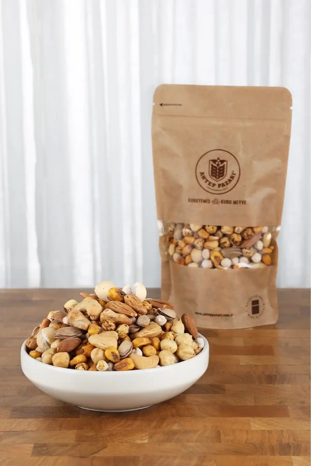 Antep Pazarı Karışık Kuru Yemiş Kokteyli 500 Gram Lezzet ve Tazeliğin Buluşması