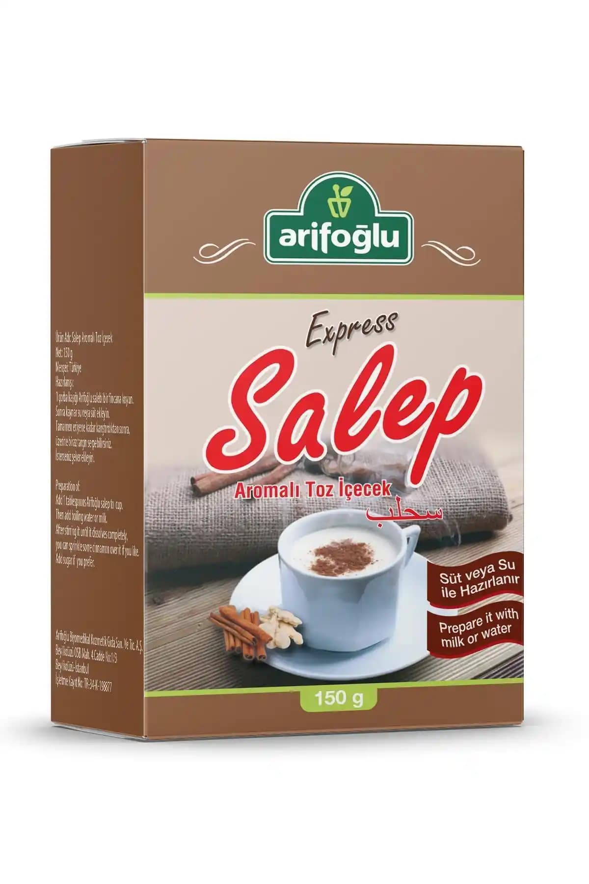 Arifoğlu Salep 150g: Geleneksel ve Pratik Sıcak Kış İçeceği Alternatifi