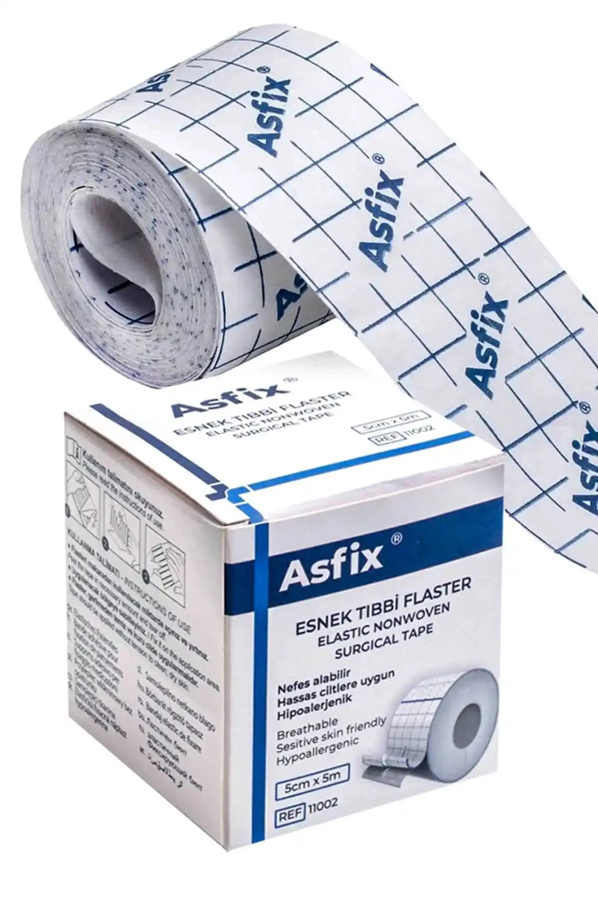 ASFİX Flaster 5cm x 5m - Güvenilir ve Çok Yönlü Yara Bandı Çeşidi
