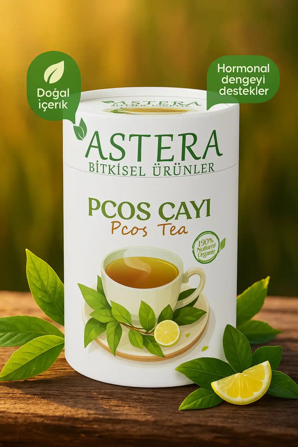 Astera Pcos Çayı Karışımı Toz: Doğal ve Etkili Bir Polikistik Over Sendromu Destek Ürünü