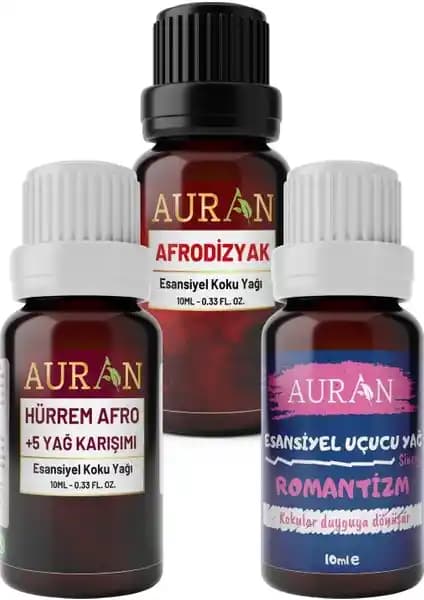 Auran Afrodizyak Serisi Doğal Esansiyel Yağlar ile Ev ve Ruh Ferahlığı