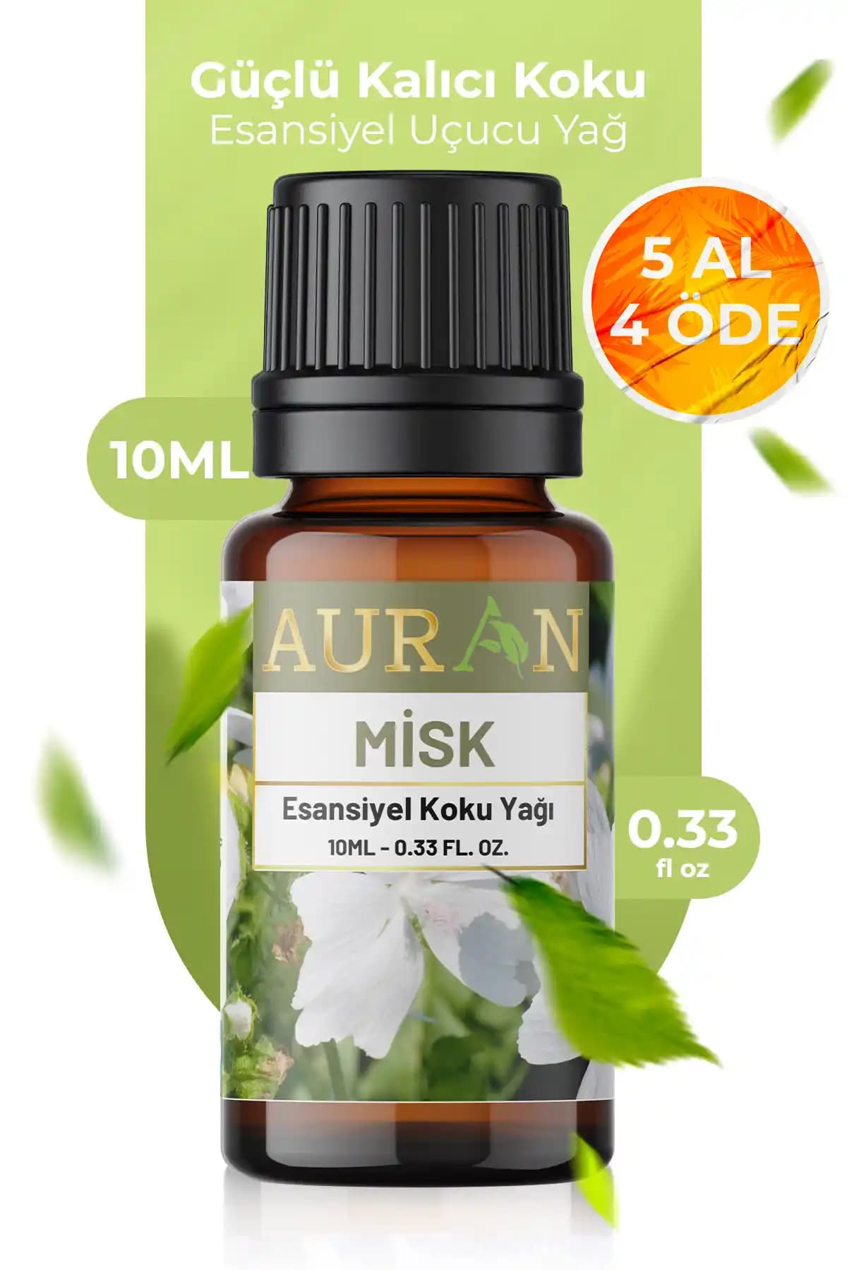 AURAN Misk Esansiyel Uçucu Yağı: Doğal ve Çok Yönlü Aromaterapi Ürünü
