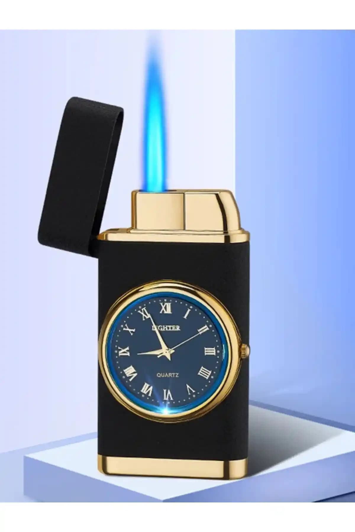 AVİPOLES Saatli Siyah Çakmak: Şık Tasarım ve Dayanıklı Kullanım Özelliği