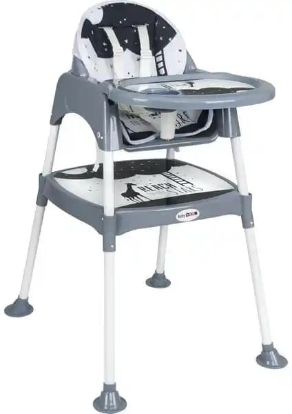 BabyDoor & Mama Star Çok Amaçlı Pedli Mama Sandalyesi Güvenli ve Şık Tasarım