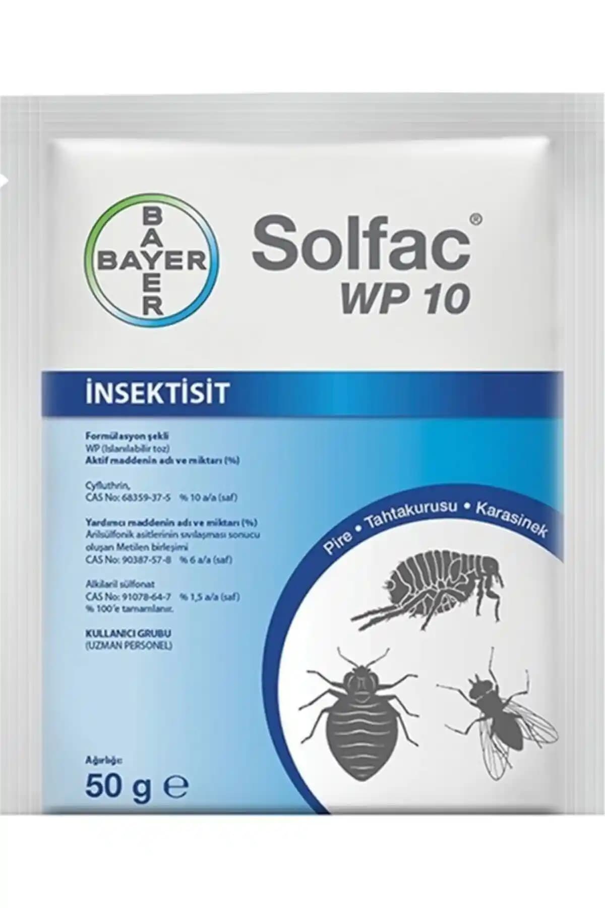 Bayer Solfac Wp 10 Pire ve Zararlılarla Mücadele İçin Güçlü ve Güvenilir Bir Çözüm