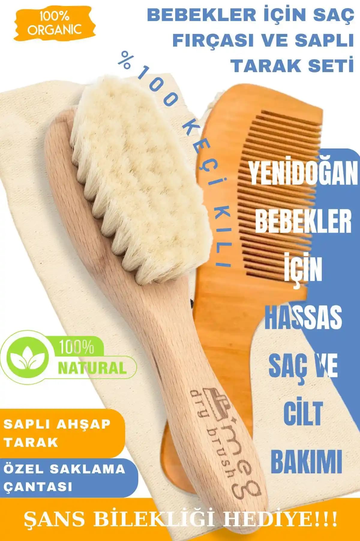 Bebek Bakımında Doğal ve Güvenilir: MEG Keçi Kılı ve Ahşap Tarak Seti Özellikleri