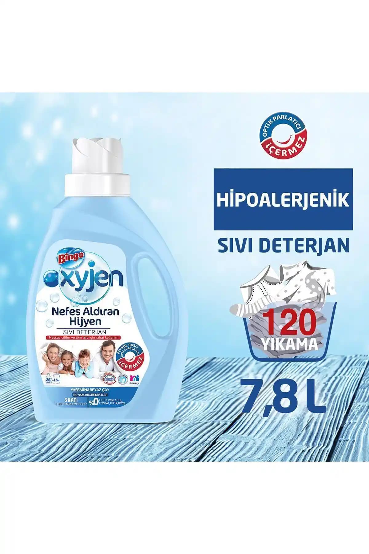 Bingo Oxyjen Hipoalerjenik Sıvı Deterjan: Güçlü Temizlik ve Cilt Dostu Özellikler