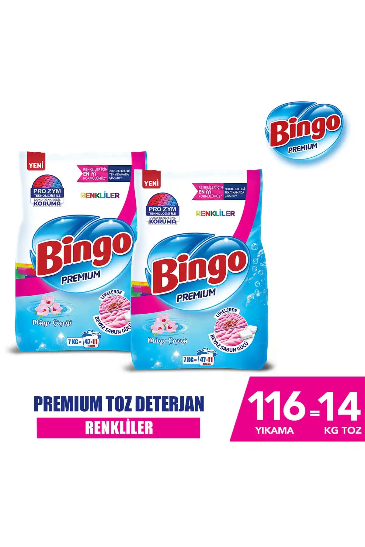 Bingo Premium Toz Çamaşır Deterjanı: Renk Koruma ve Leke Çıkarma Özellikleriyle Üstün Temizlik
