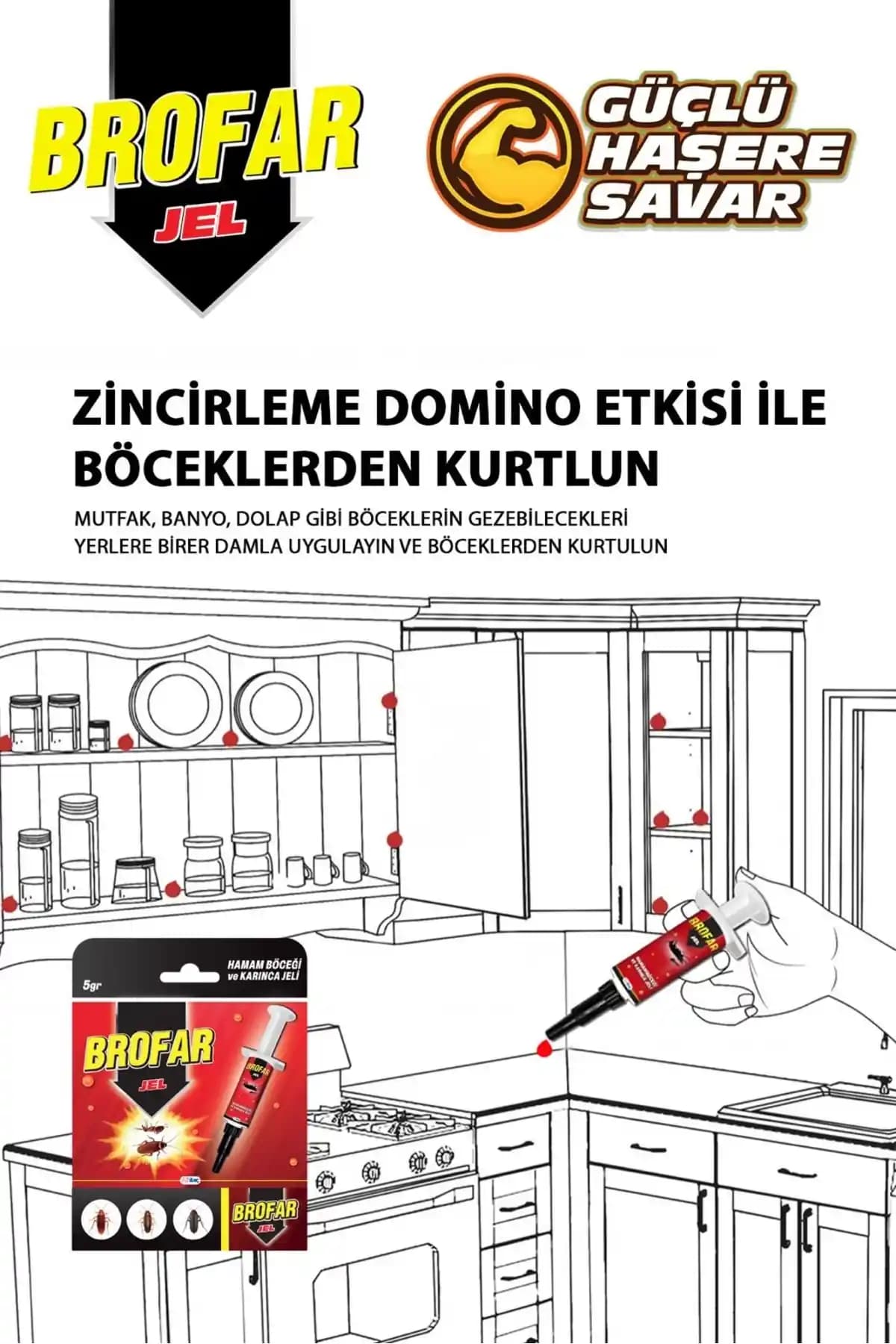 Brofar Jel: Kapalı Alanlarda Kullanılan Etkili ve Güvenilir Haşere Mücadele Ürünü