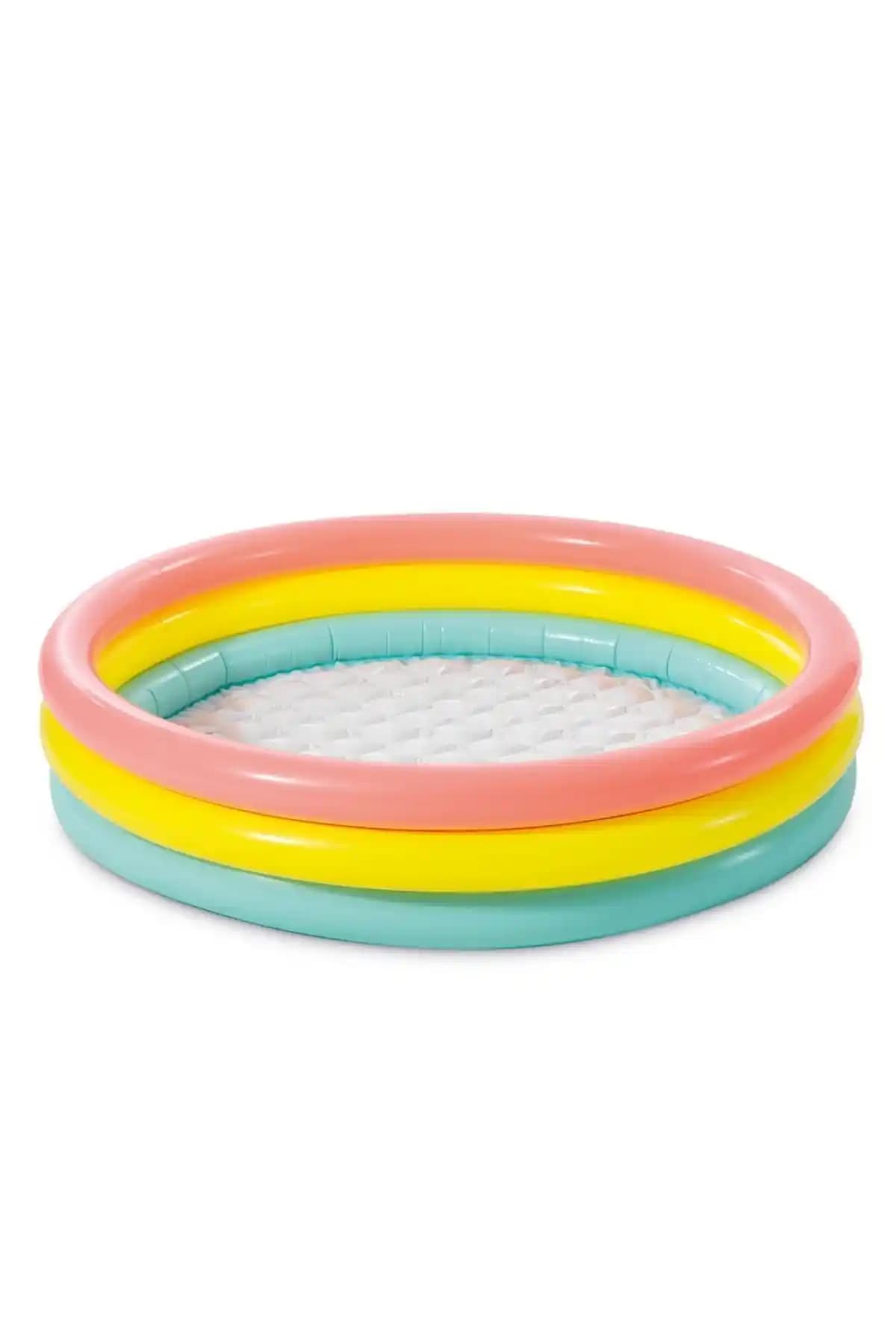 BYCEGU Ih57412 Renkli Şişme Çocuk Havuzu Güvenli ve Eğlenceli Oyun Alanı