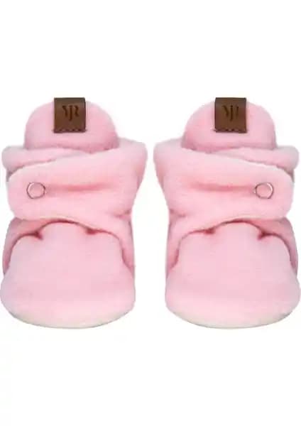 Caluu Baby Polar Ayarlanabilir Çıtçıtlı Bebek Pandufları Güvenli ve Sıcak Ayak Koruması