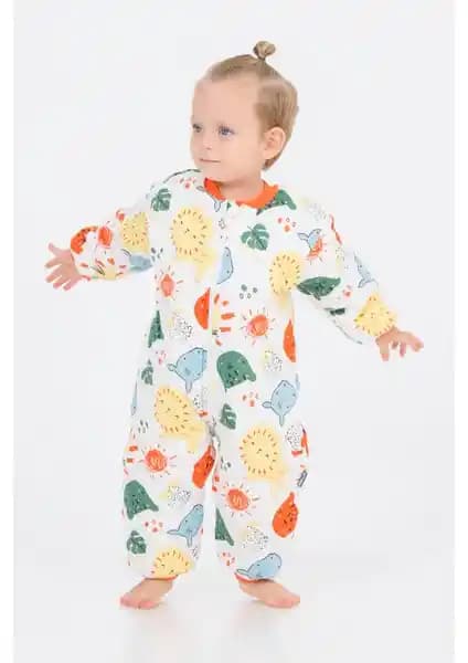 Cantoy Çocuklar İçin Kalın Elyaf Dolgulu Uyku Tulumu 2.5 Tog Orta Sıcaklık İçin