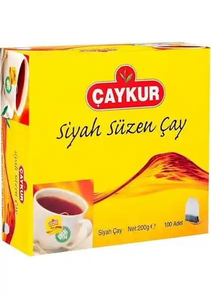 Çaykur Siyah Süzen Poşet Çay: Pratik ve Doğal Lezzet Sunan Günlük Kullanım Çayı