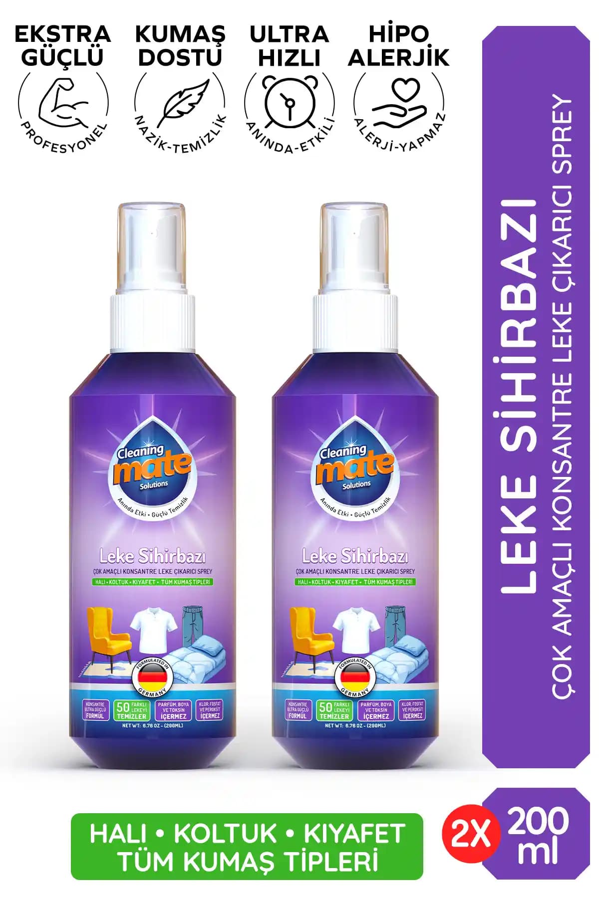 Cleaning Mate Solutions Leke Sihirbazı: Etkili ve Pratik Leke Çözümünüz