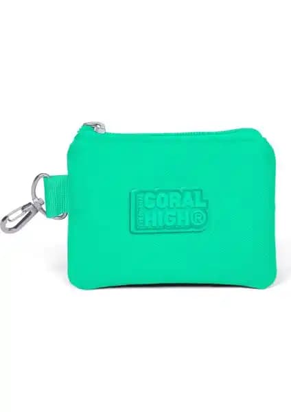 Coral High Kids Su Yeşili Bozuk Para Çantası: Renkli ve Dayanıklı Çocuklar İçin Pratik Aksesuar