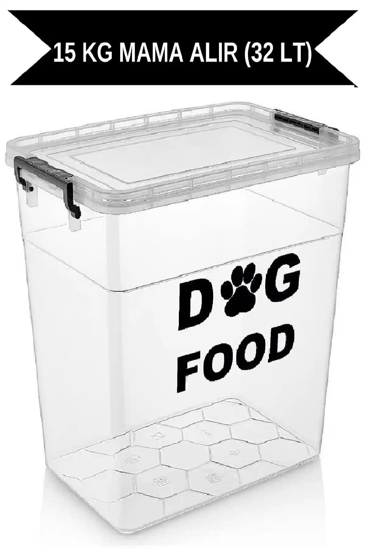 DEEMBRO 13-15 Kg Kapasiteli Gıda Dostu Mama Saklama Kabı Türkiye Üretimi