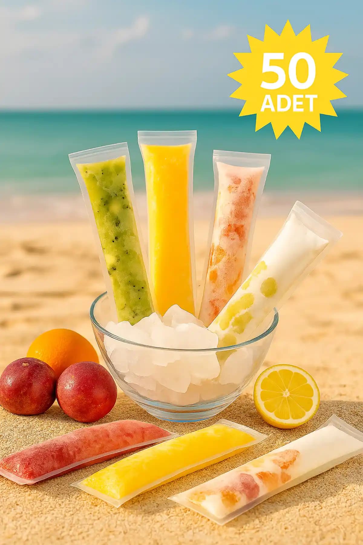 Dekals 50 Adet Buzella Poşetleri Sağlıklı ve Pratik Gıda Saklama Çözümleri