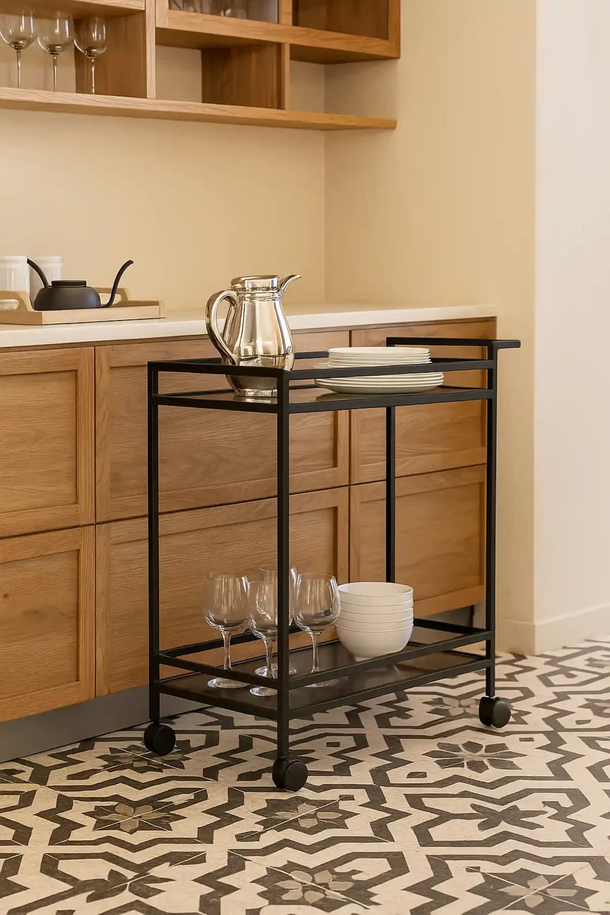 DEKOPRATİK Vortex Çok Amaçlı Tekerlekli Sunum Servis Arabası Özellikleri ve Kullanım Alanları