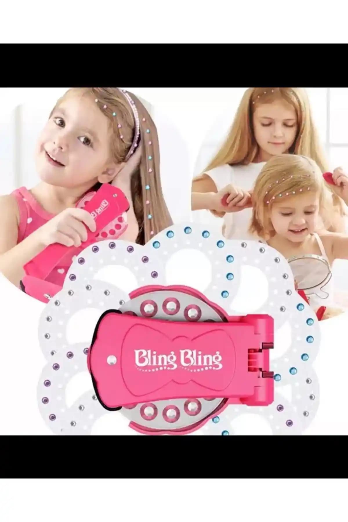 Dermasuction Kristal Taşlı Mor Renk Saç Boncuk Zımbası Estetik ve Pratik Kullanım İçin