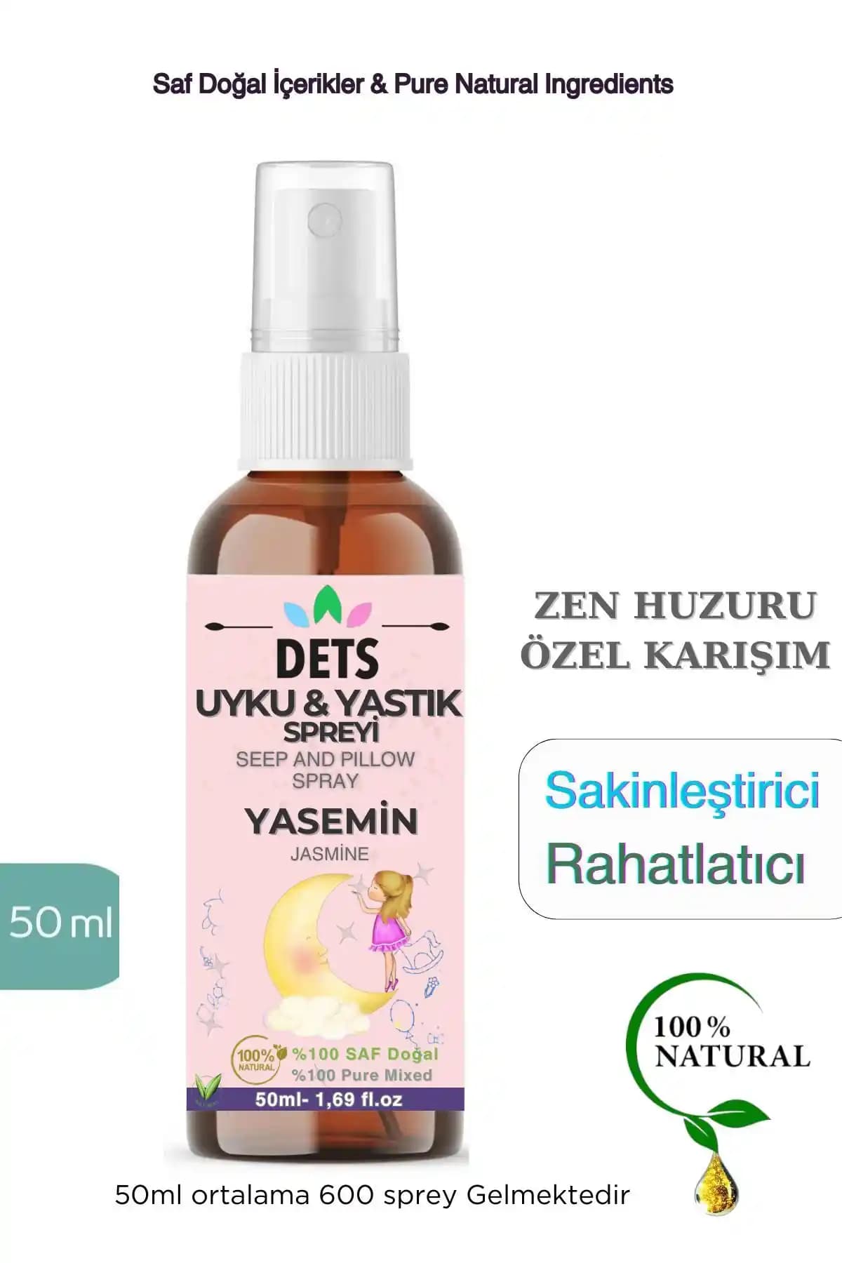 Dets Yasemin Uyku ve Yastık Spreyi Organik İçeriğiyle Rahatlatıcı Uyku Deneyimi Sunar