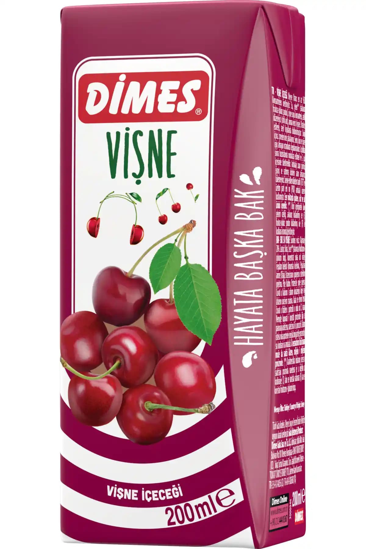 Dimes Vişne Meyve Suyu 200ml Paket 27 Adet Sağlıklı ve Ferahlatıcı İçim Deneyimi