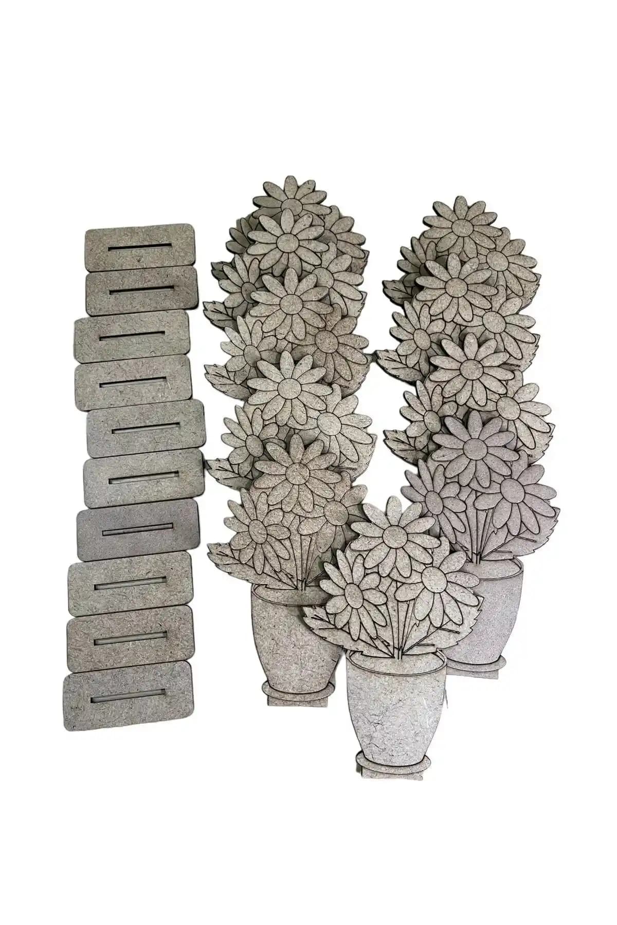 Doğal Ahşap Çiçek Oyuncak Seti Çocukların Yaratıcılığını Destekler ve Güvenli Kullanım Sunar