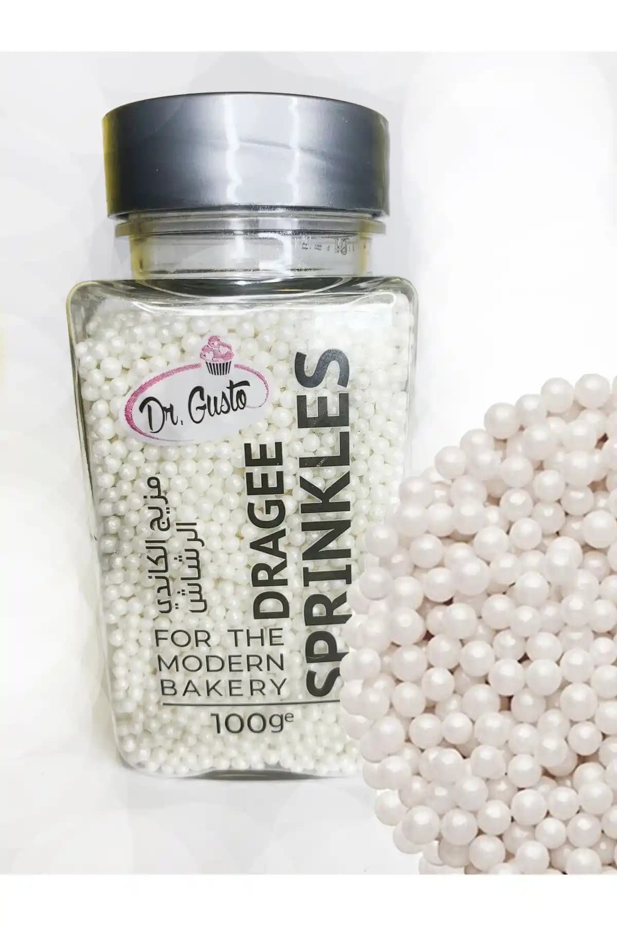 Dr. Gusto Pasta Süsleme Boncuk Şekerleri Renkli ve Pratik Pasta Dekorasyon Malzemeleri