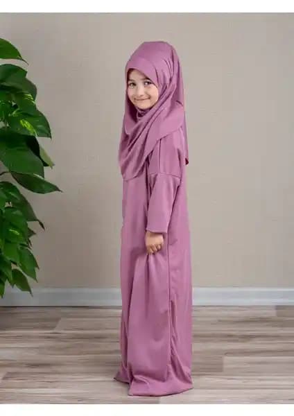 Dua' İs Tek Parça Kız Çocuk Namaz Elbisesi: Pratik ve Şık Tasarım ile Kullanım Kolaylığı