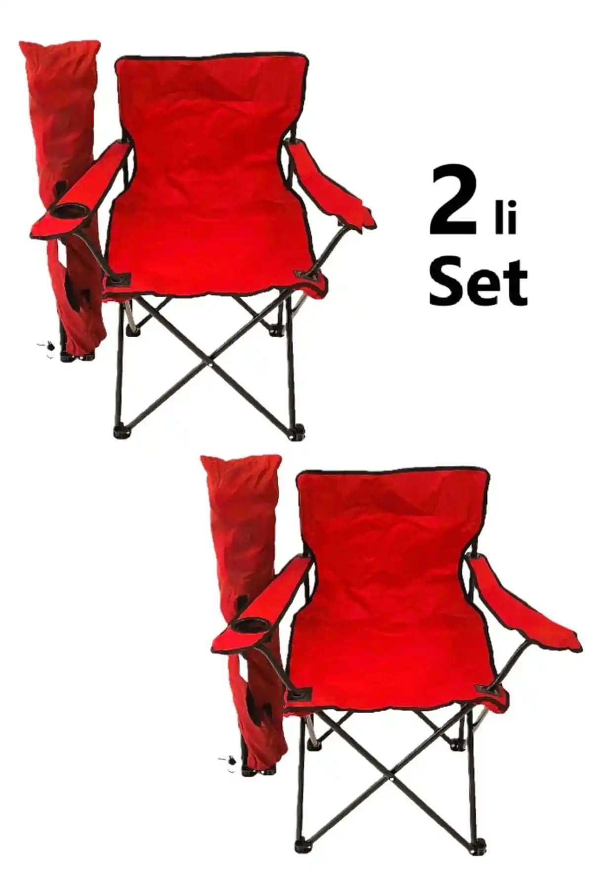 EksikSepeti 2'li Katlanır Kamp Sandalyesi Dayanıklılık ve Konfor Sunar