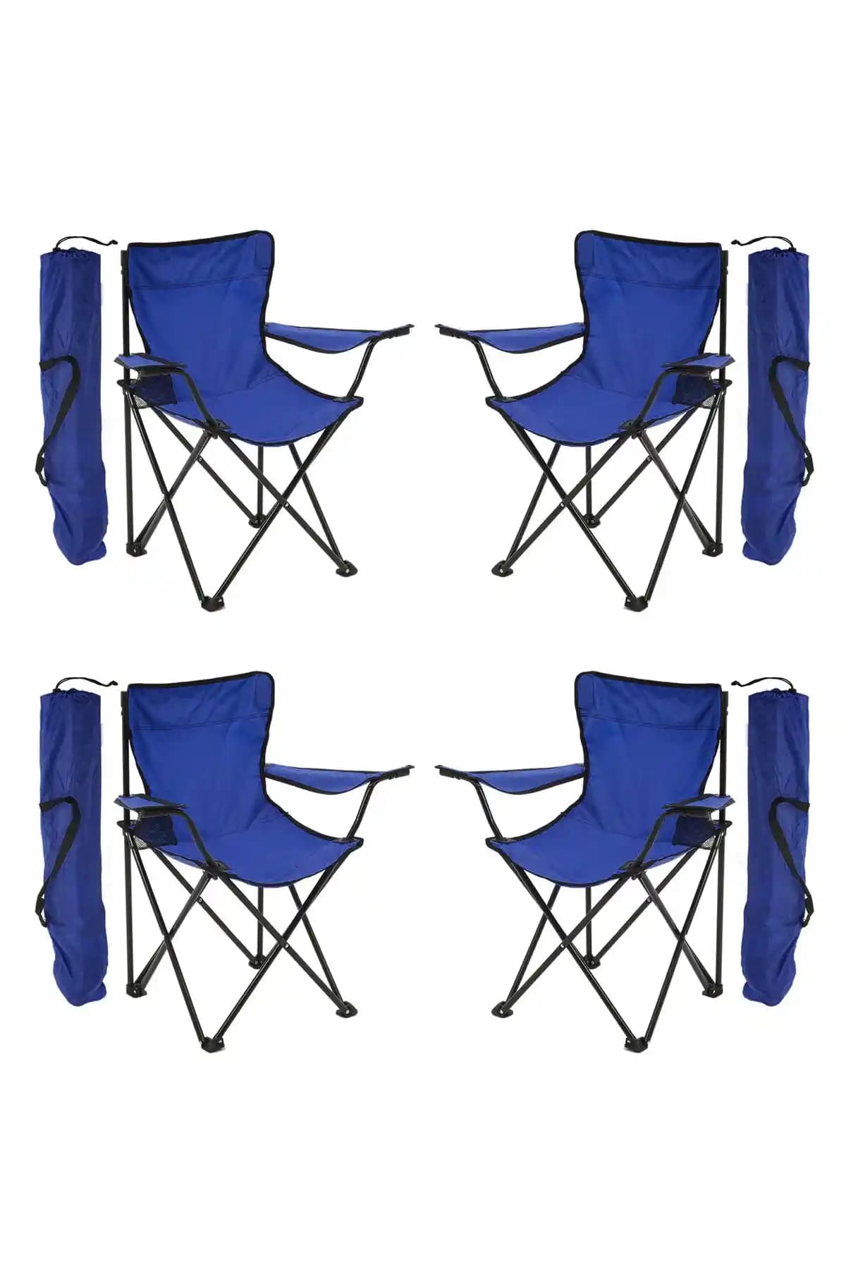 Exent 4'lü Rejisör Kamp Sandalyesi: Hafif ve Dayanıklı Açık Hava Oturma Çözümü