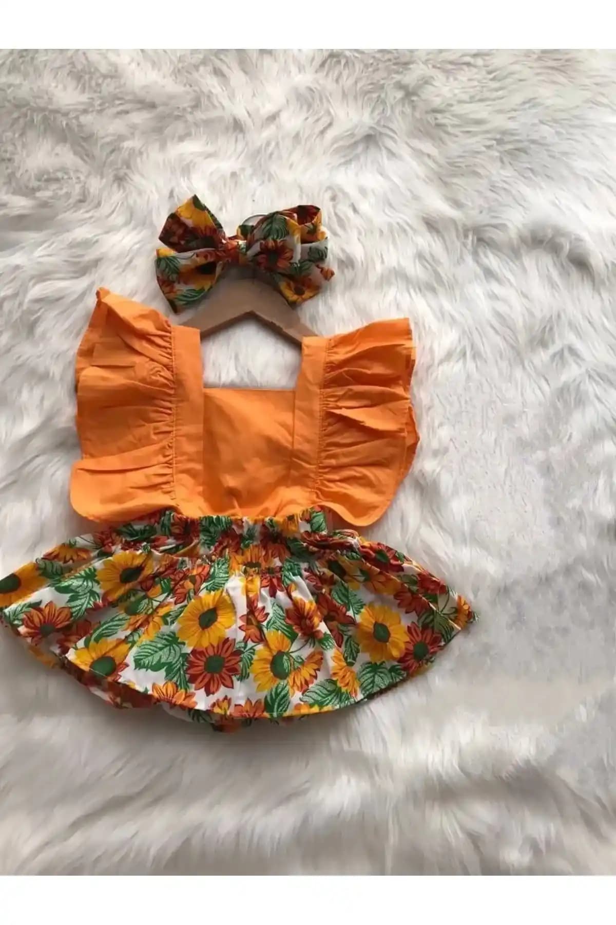 Genel Markalar Mandalina Baskılı Takım Bebekler İçin Konfor ve Şıklık Sunar