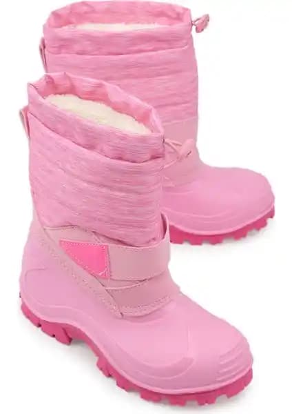 Gezer Kışlık Kız Çocuk Içi Sıcak Astarlı Kar Bot Çizmesi Güvenli ve Şık Tasarım