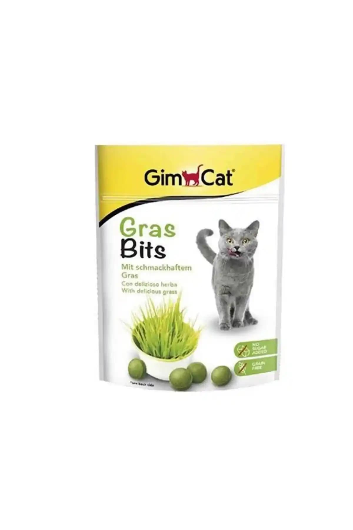 Gimcat Gras-bits Kedi Ödül Tableti 15g Sağlıklı ve Lezzetli Kedi Ödülü Seçeneği