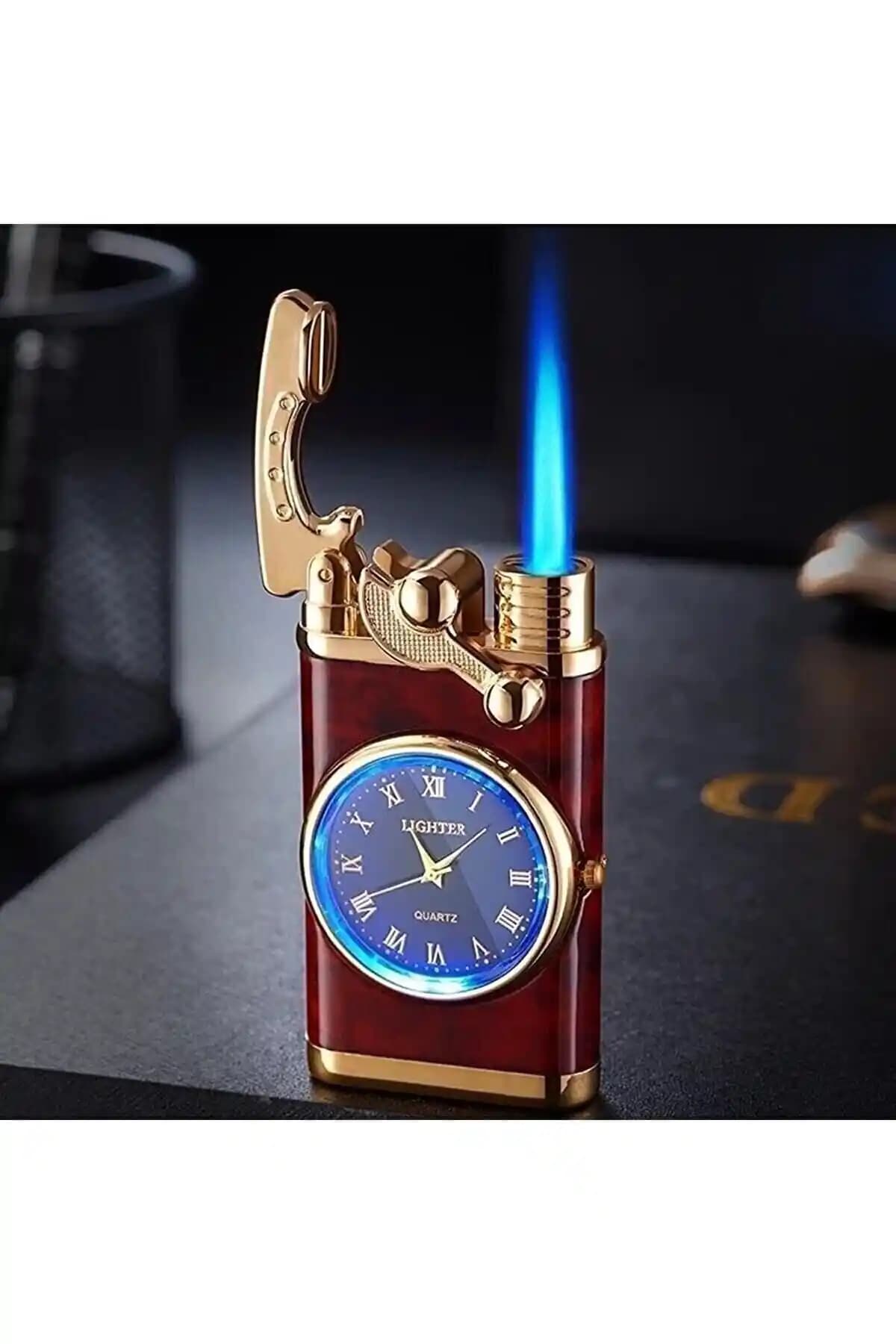 GiralStore Sevgiliye Özel Turbo Saatli Pürmüz Çakmak Şık ve Çok Fonksiyonlu Hediye Alternatifi